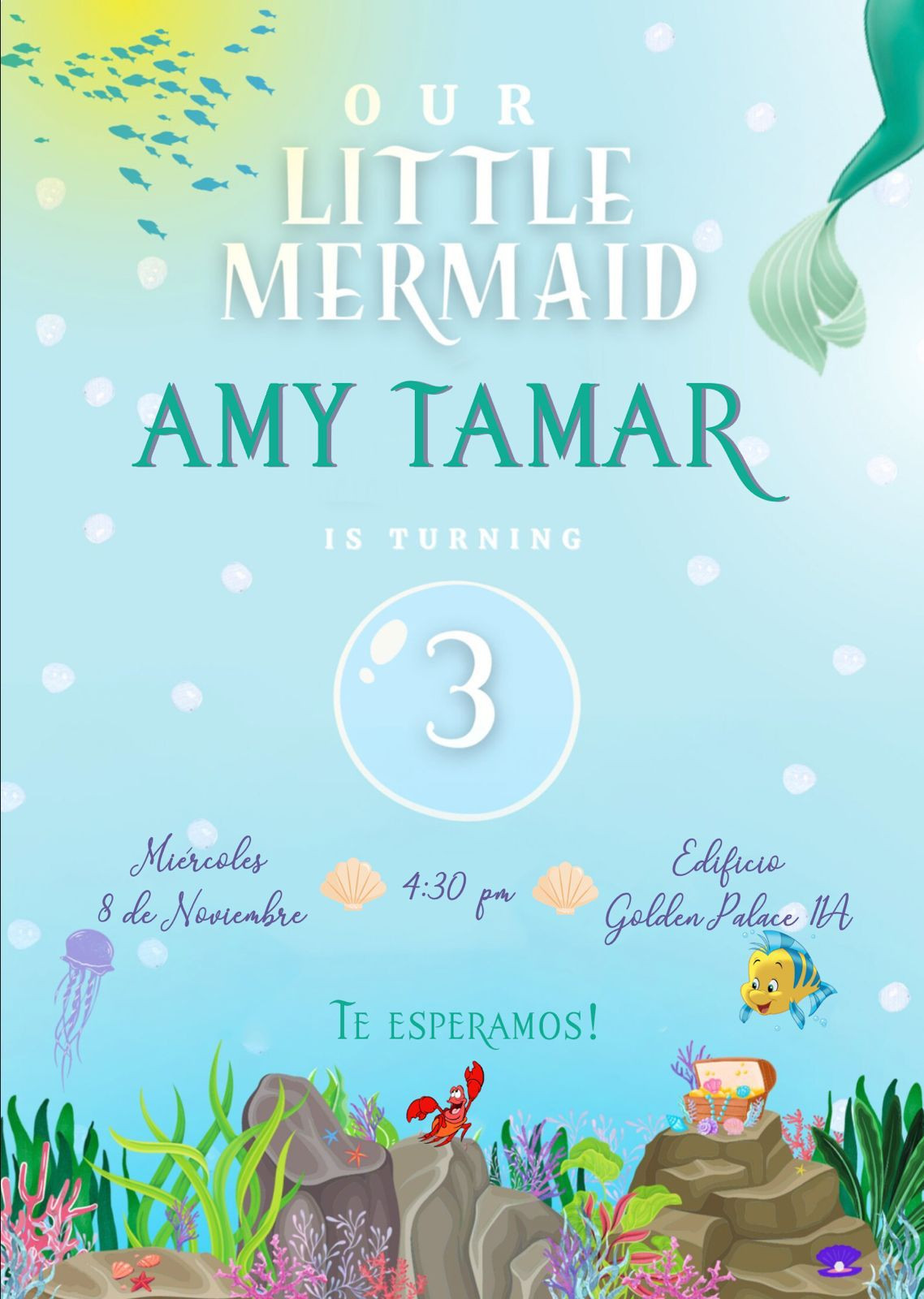 Amy Tamar 3 birthday